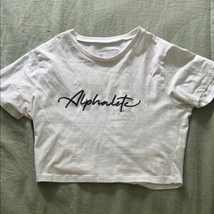 Alphalete White Crop Top